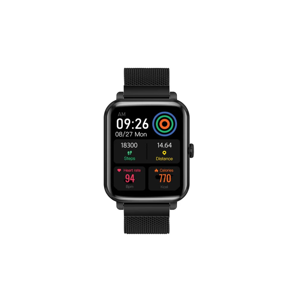 Promate ProWatch-M18 SuperFit™ Smartwatch with Media Storage - Black